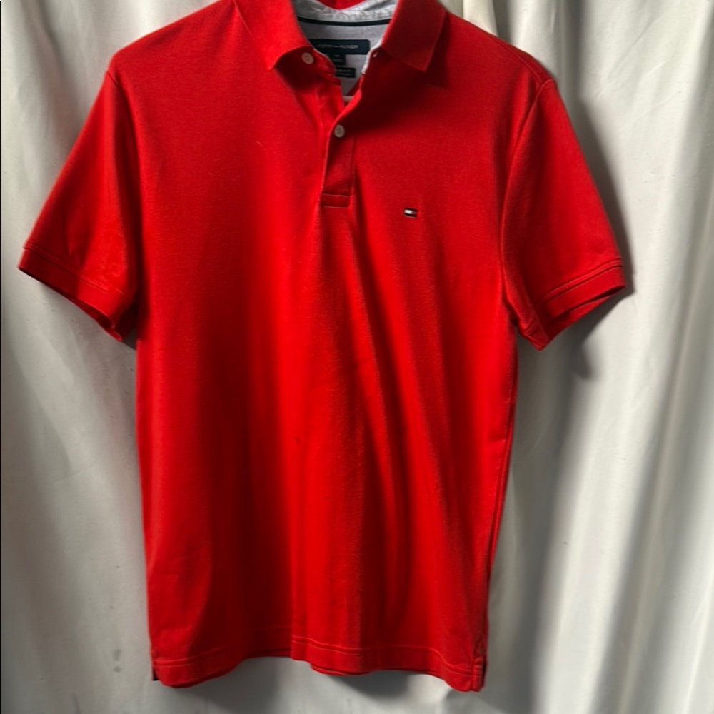 Tommy Hilfiger Men's Red Polo Shirt